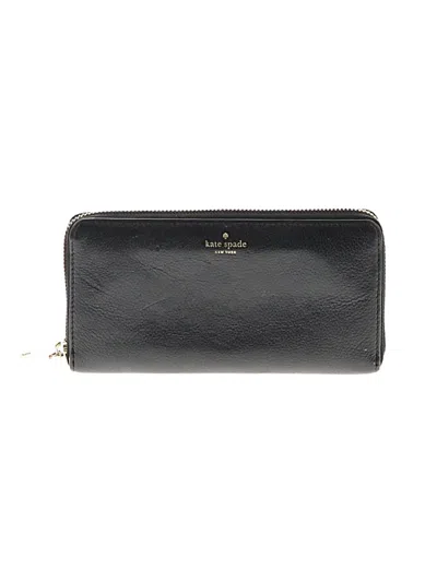 Pre-owned Kate Spade New York Leather Wallet In Black