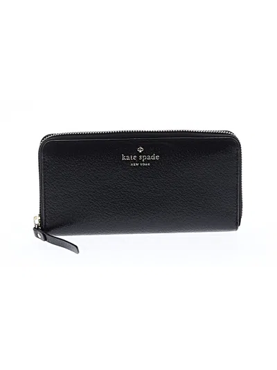 Pre-owned Kate Spade New York Leather Wallet In Black