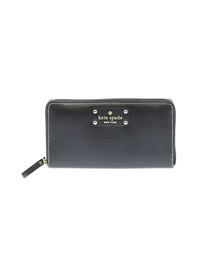 Pre-owned Kate Spade New York Leather Wallet In Black