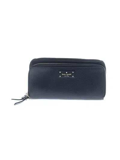 Pre-owned Kate Spade New York Leather Wallet In Black