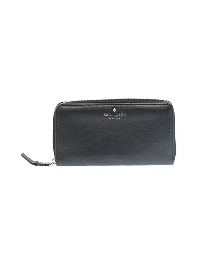Pre-owned Kate Spade New York Leather Wallet In Black