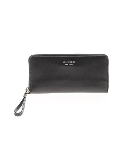 Pre-owned Kate Spade New York Leather Wallet In Black