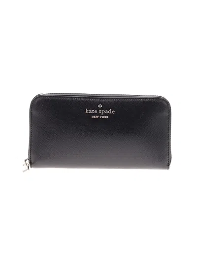 Pre-owned Kate Spade New York Leather Wallet In Black