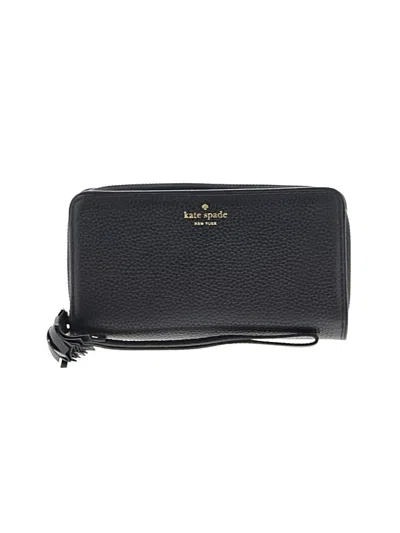 Pre-owned Kate Spade New York Leather Wallet In Black