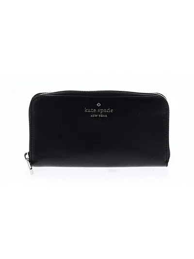Pre-owned Kate Spade New York Leather Wallet In Black