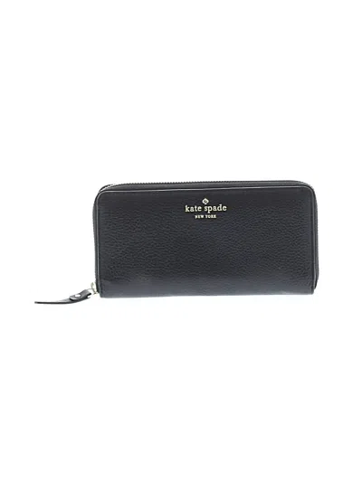 Pre-owned Kate Spade New York Leather Wallet In Black
