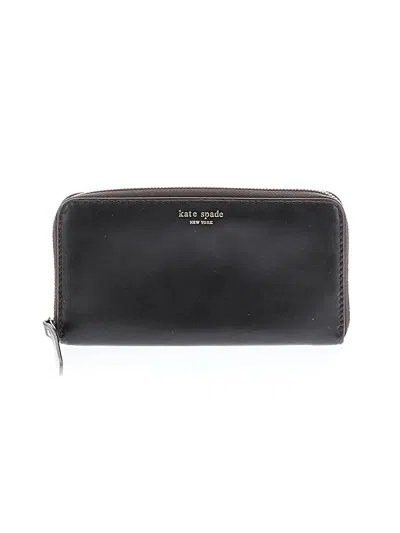 Pre-owned Kate Spade New York Leather Wallet In Black