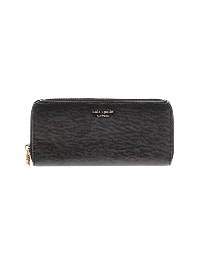 Pre-owned Kate Spade New York Leather Wallet In Black