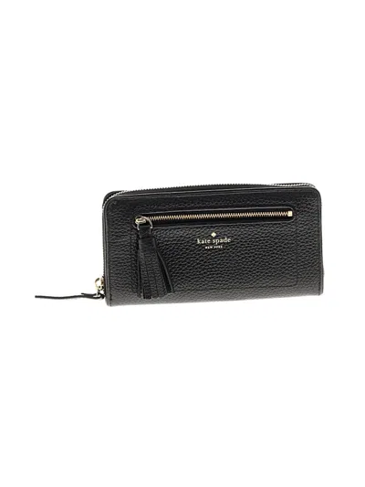 Pre-owned Kate Spade New York Leather Wallet In Black