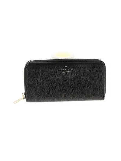 Pre-owned Kate Spade New York Leather Wallet In Black