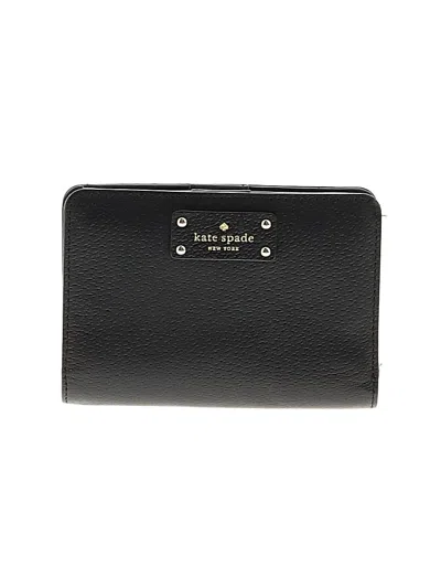 Pre-owned Kate Spade New York Leather Wallet In Black