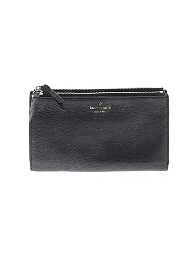 Pre-owned Kate Spade New York Leather Wallet In Black