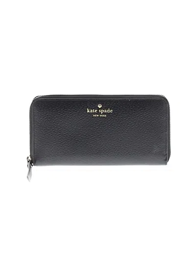 Pre-owned Kate Spade New York Leather Wallet In Black