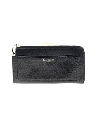 Pre-owned Kate Spade New York Leather Wallet In Black