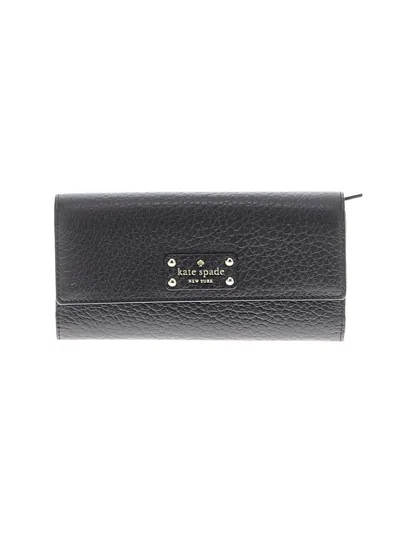 Pre-owned Kate Spade New York Leather Wallet In Black