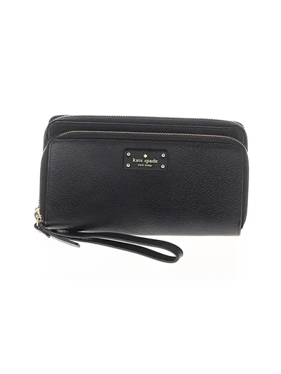 Pre-owned Kate Spade New York Leather Wallet In Black