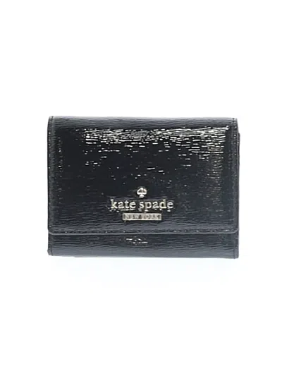 Pre-owned Kate Spade New York Leather Wallet In Black