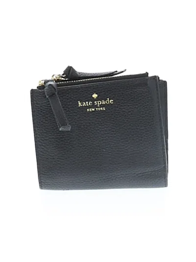 Pre-owned Kate Spade New York Leather Wallet In Black