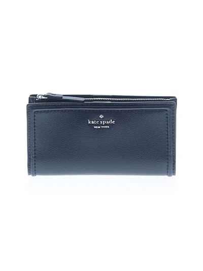 Pre-owned Kate Spade New York Leather Wallet In Blue