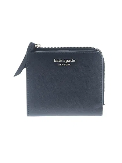 Pre-owned Kate Spade New York Leather Wallet In Blue