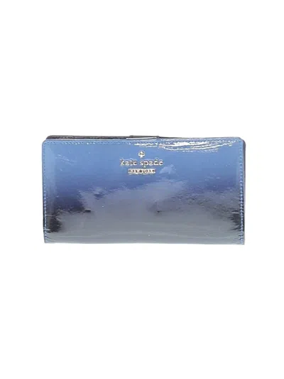 Pre-owned Kate Spade New York Leather Wallet In Blue