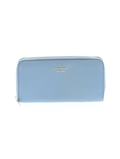 Pre-owned Kate Spade New York Leather Wallet In Blue