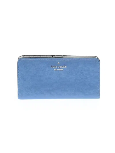Pre-owned Kate Spade New York Leather Wallet In Blue