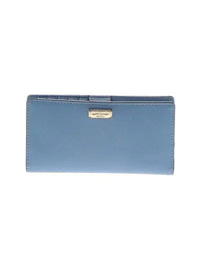 Pre-owned Kate Spade New York Leather Wallet In Blue
