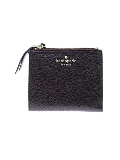 Pre-owned Kate Spade New York Leather Wallet In Burgundy