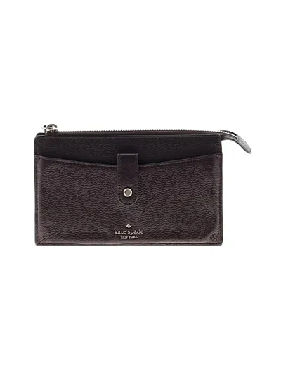 Pre-owned Kate Spade New York Leather Wallet In Burgundy