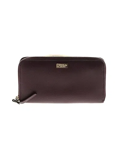 Pre-owned Kate Spade New York Leather Wallet In Burgundy