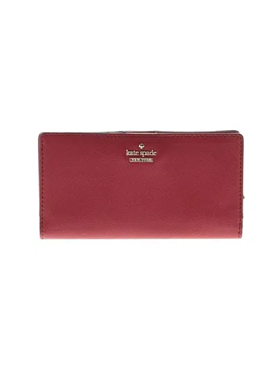 Pre-owned Kate Spade New York Leather Wallet In Burgundy