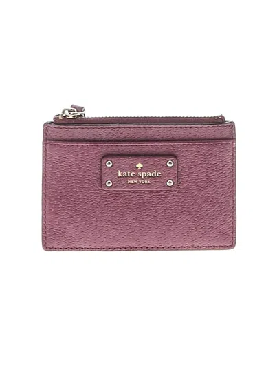 Pre-owned Kate Spade New York Leather Wallet In Burgundy
