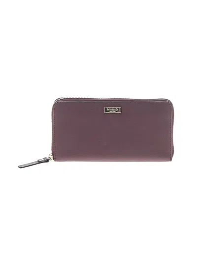 Pre-owned Kate Spade New York Leather Wallet In Burgundy