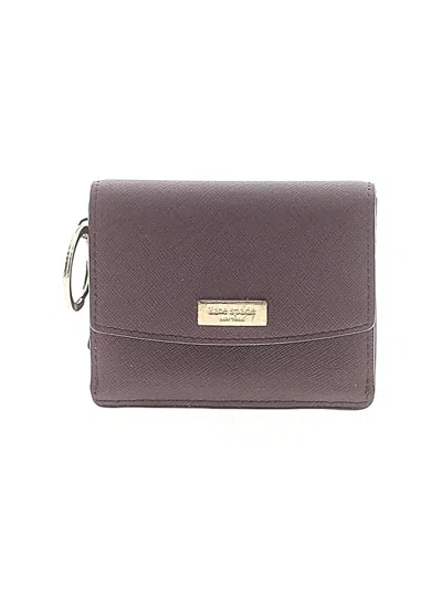 Pre-owned Kate Spade New York Leather Wallet In Burgundy