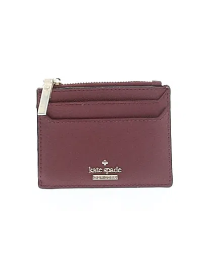 Pre-owned Kate Spade New York Leather Wallet In Burgundy