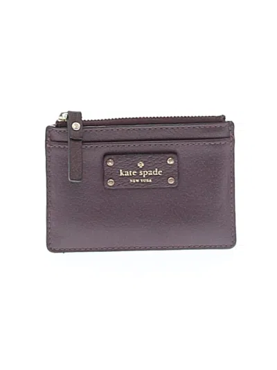 Pre-owned Kate Spade New York Leather Wallet In Burgundy