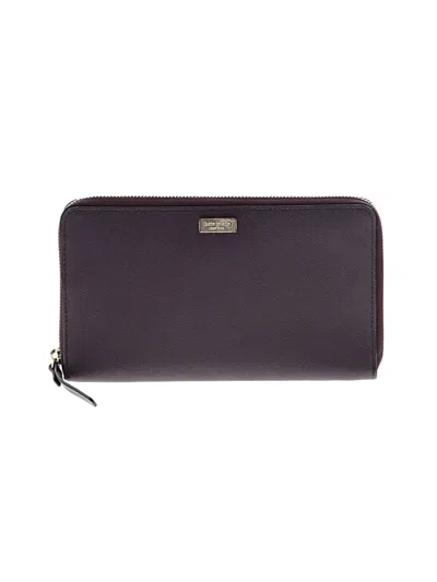 Pre-owned Kate Spade New York Leather Wallet In Burgundy