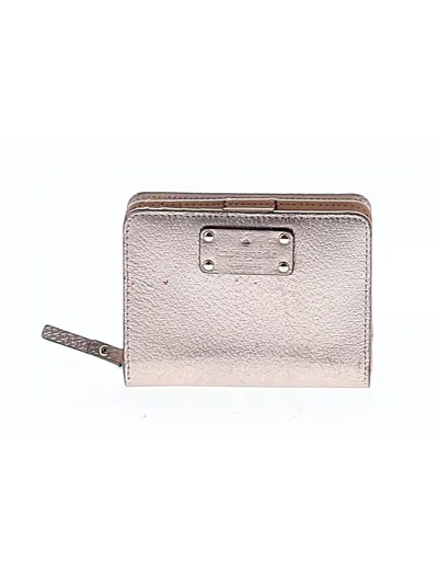 Pre-owned Kate Spade New York Leather Wallet In Gold