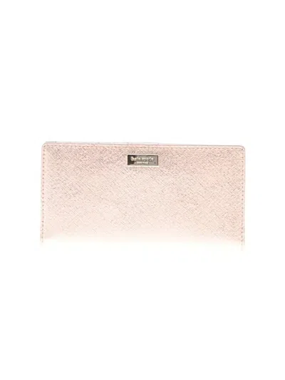 Pre-owned Kate Spade New York Leather Wallet In Gold