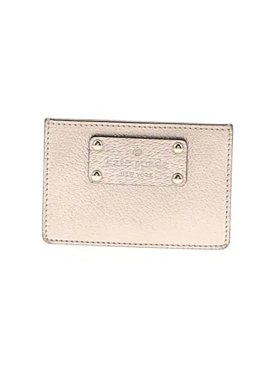 Pre-owned Kate Spade New York Leather Wallet In Gold