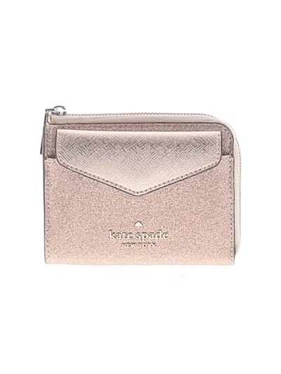Pre-owned Kate Spade New York Leather Wallet In Gold