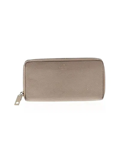 Pre-owned Kate Spade New York Leather Wallet In Gray