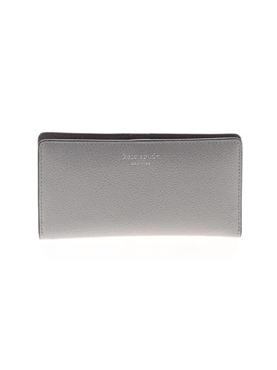 Pre-owned Kate Spade New York Leather Wallet In Gray