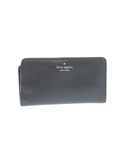 Pre-owned Kate Spade New York Leather Wallet In Gray