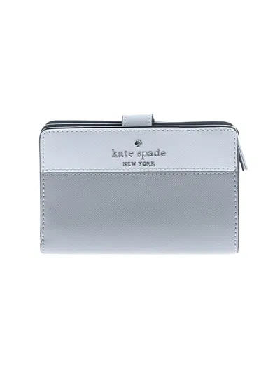 Pre-owned Kate Spade New York Leather Wallet In Gray