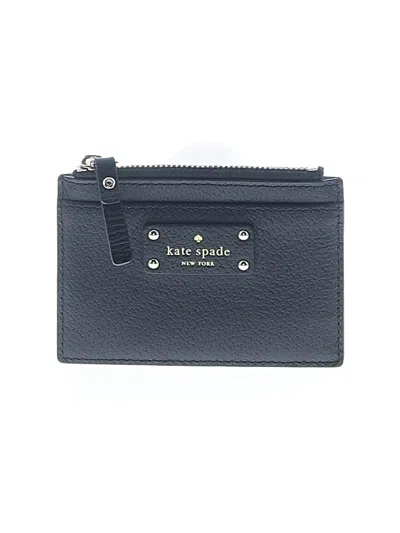 Pre-owned Kate Spade New York Leather Wallet In Gray