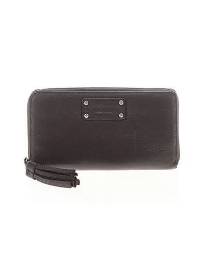 Pre-owned Kate Spade New York Leather Wallet In Gray