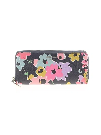 Pre-owned Kate Spade New York Leather Wallet In Gray