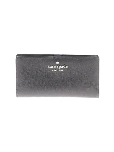Pre-owned Kate Spade New York Leather Wallet In Gray